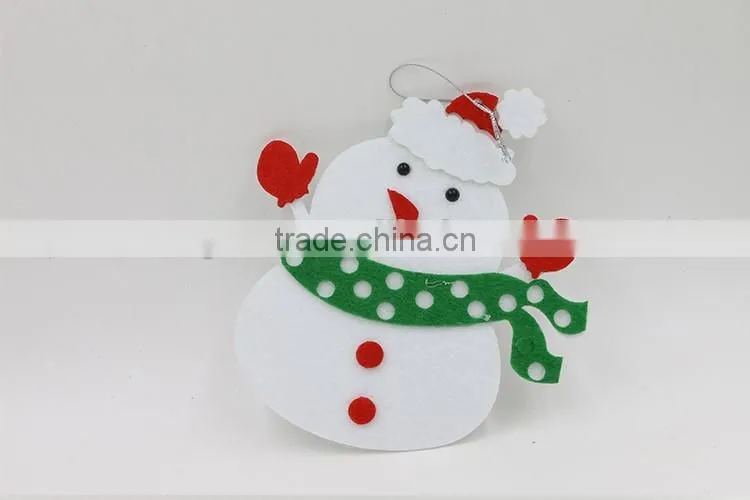 Felt Fabric Snowman Design Christmas Tree Decoration Natal Adornos Navidad