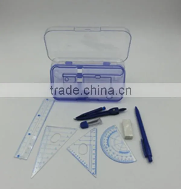 2015 New Arrival promotional Children customized Plastic stationery set