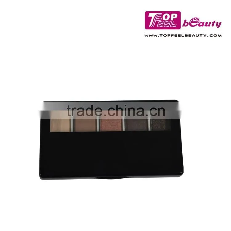 unique design 5 color eyeshadow palette with brush