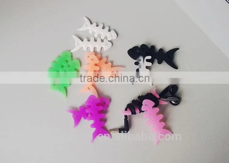 Hotsales Creative Cute mini tree sapling cable winder cord organizer silicone earphone winder