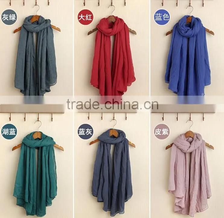 Wholesale Long Soft Large Plain Viscose Shawl