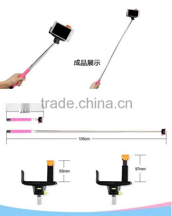 Mobile Phone selfie stick monopod handheld Monopod mini portable bluetooth selfie stick