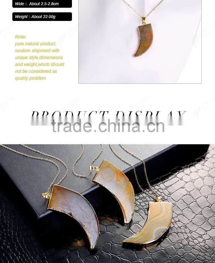 Top sale long chains necklace / popular long chains amber necklace