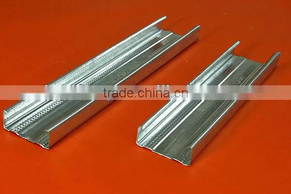 light settle keel/steel channel(main channel,c stud,u track) for gypsum board ceiling
