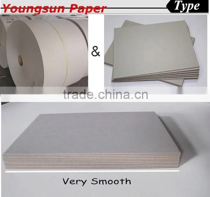 guangzhou good stiffness grey cardboard for funiture covering paper