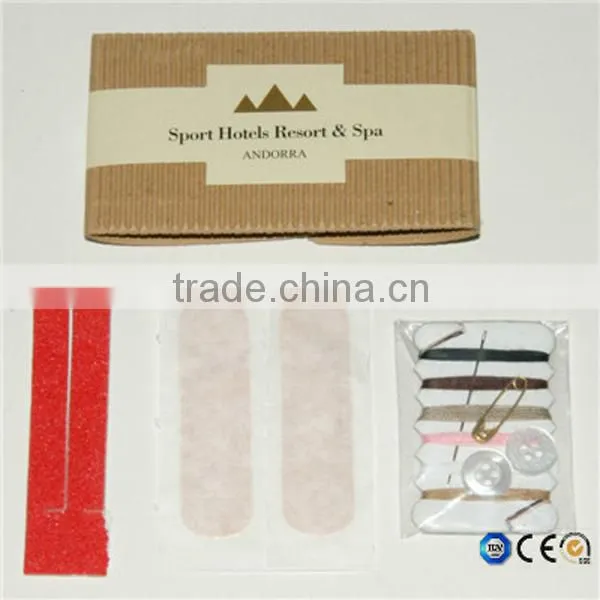 N64 Wholesale needle thread hotel sewing kit in mini box with your logo