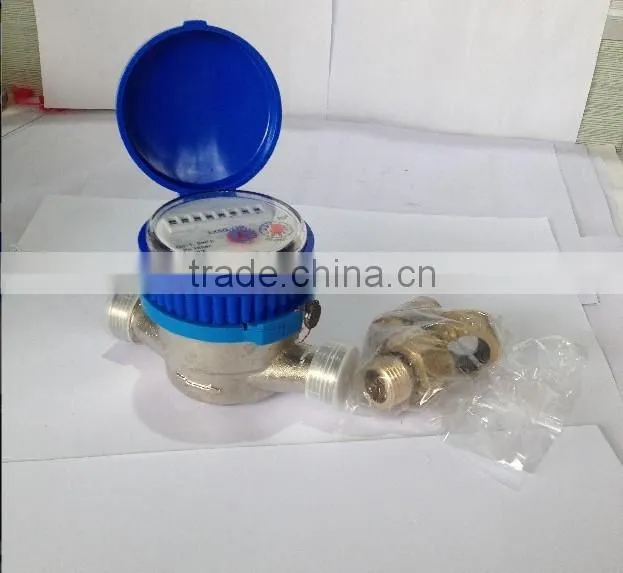 Mini Water Meters In Dry Dial Brass Material