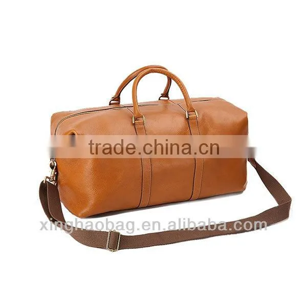 Latest men leather designer travel bag with high quality convenient carrying waterproof duffel bag