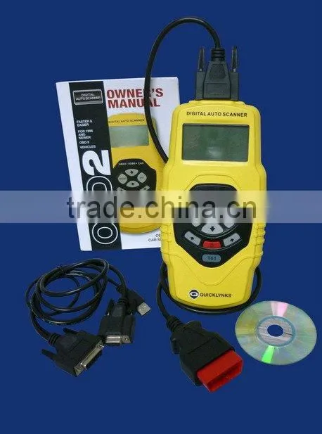 CAN OBDII/EOBD easy-to-use universal scan gauge / auto scanner T61 -multilingual ,review datastream