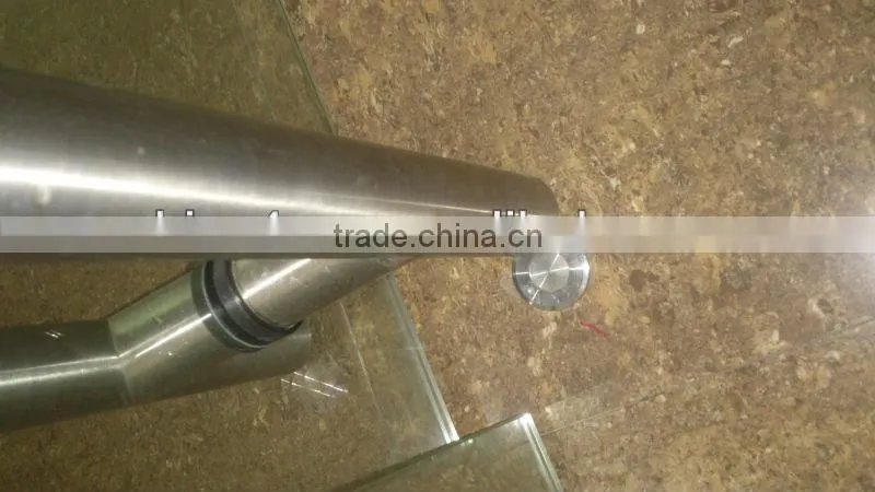 round tube glass door handle lock