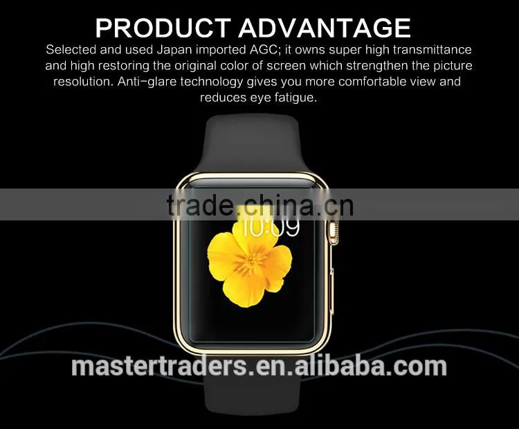 Original NILLKIN 9H Nano Amazing H+ Anti-burst Tempered Glass Screen Protector For 42MM Apple Watch MT-3531