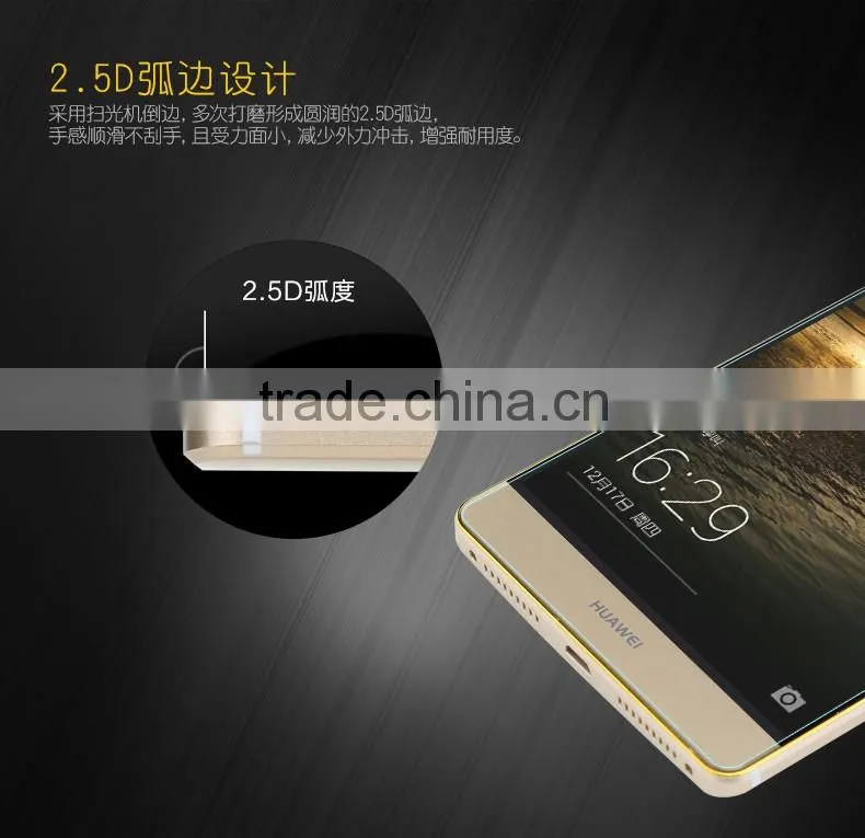 Original ROCK Anti-explosion 2.5D Clear Tempered Glass screen protector for Huawei Mate 8 Japan AGC MT-5255