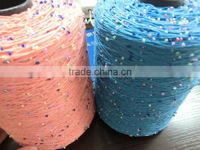 multicolor beads yarn