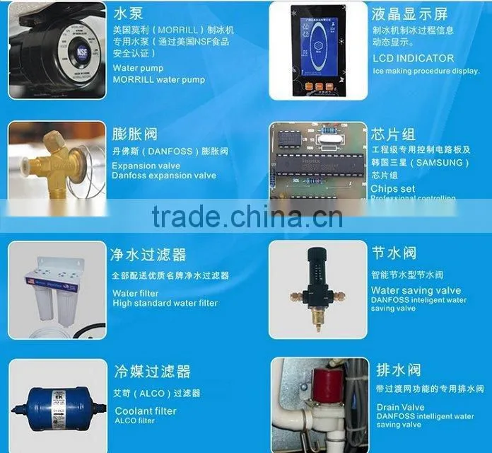 50kg to 105kg/24h Commercial Cube ice maker machine price list