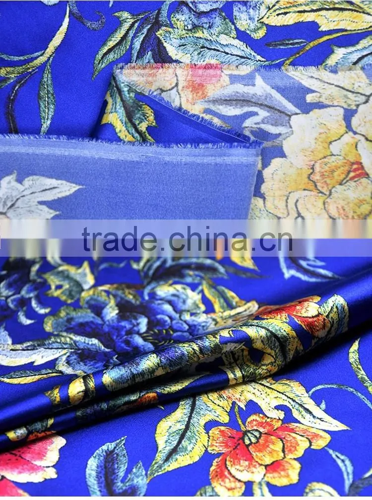 Factory custom design 19 momme Silk Stretch fabric