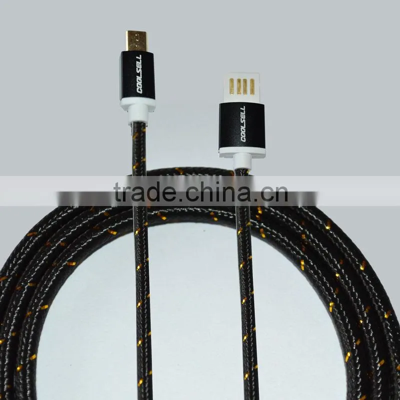 nylon braided usb cable fabric for travel charger usb