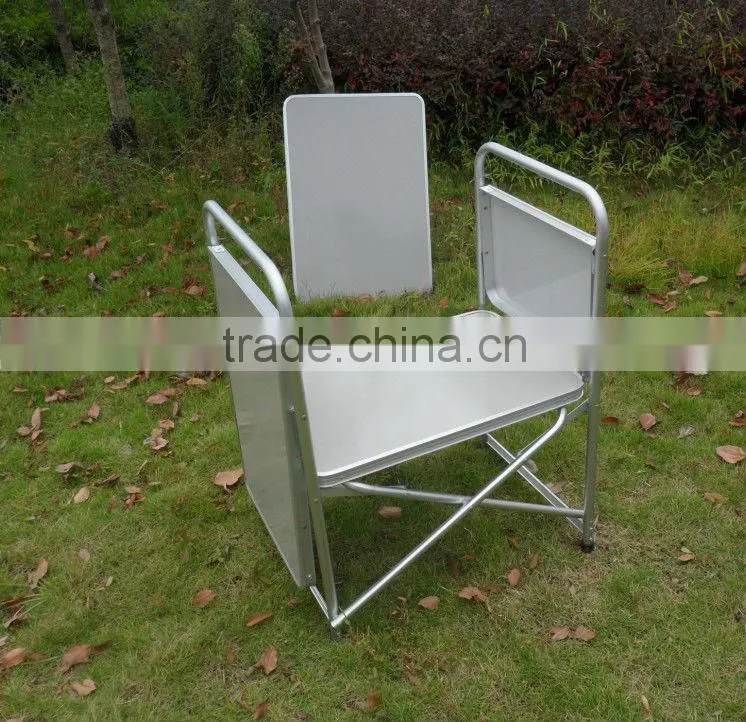 Brushed Silver garden aluminum folding picnic table