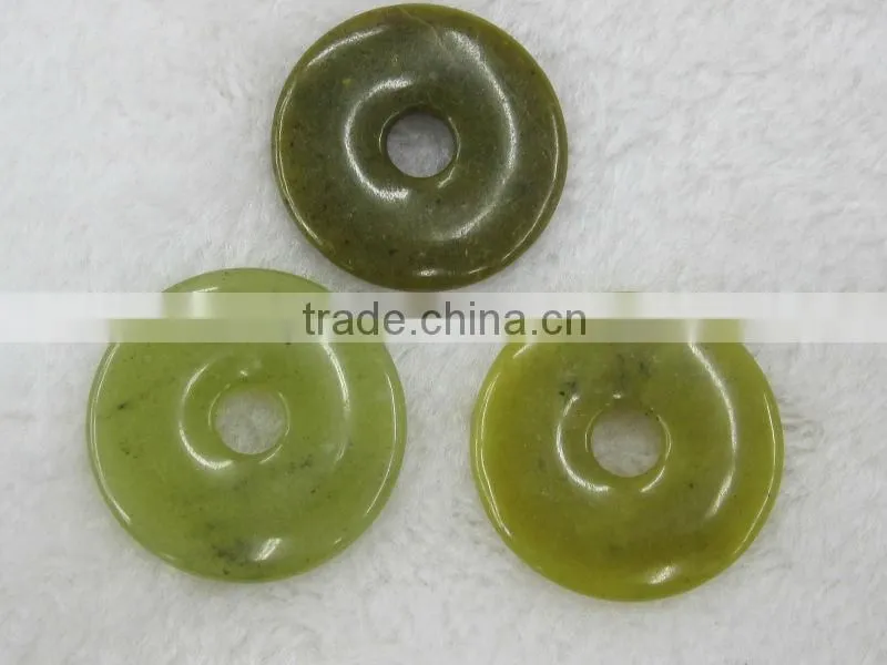 Wholesale Gold Spot Sodalite donut gemstone