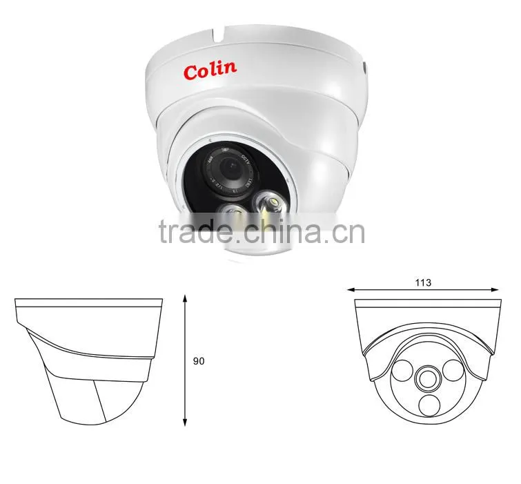 High defination 1.3mp waterproof ir ahd camera support ODM