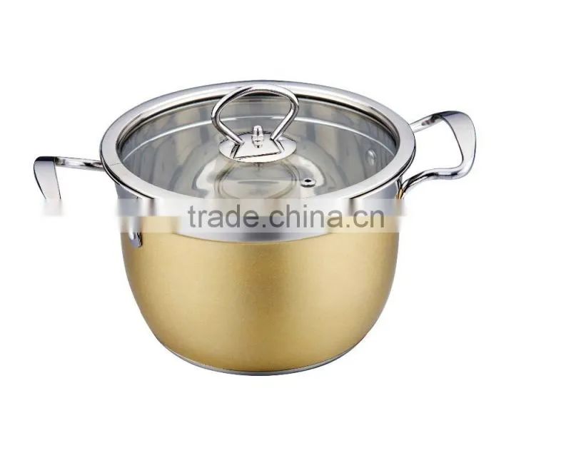 Wholesale stainless steel cooking pot set capsuled bottom