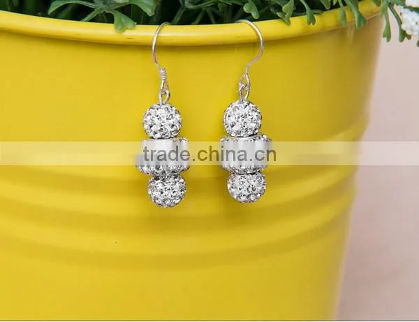 crystal ball sterling beads 925 sterling silver bracelet in stock
