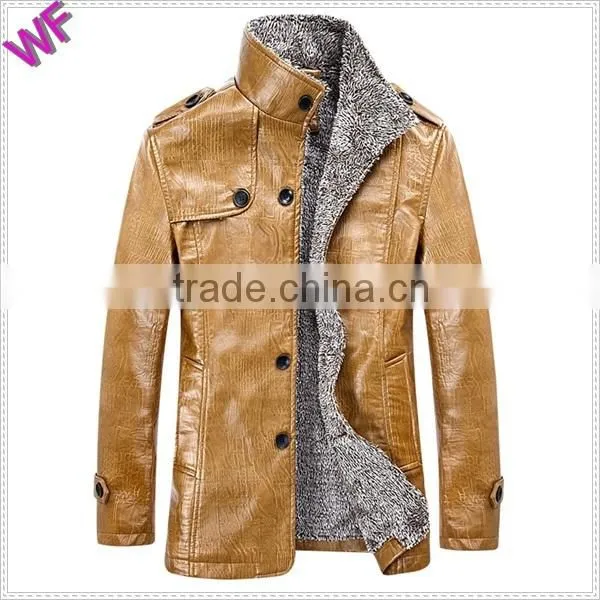 Custom Hight Quality European Mens Genuine Leather Jacket