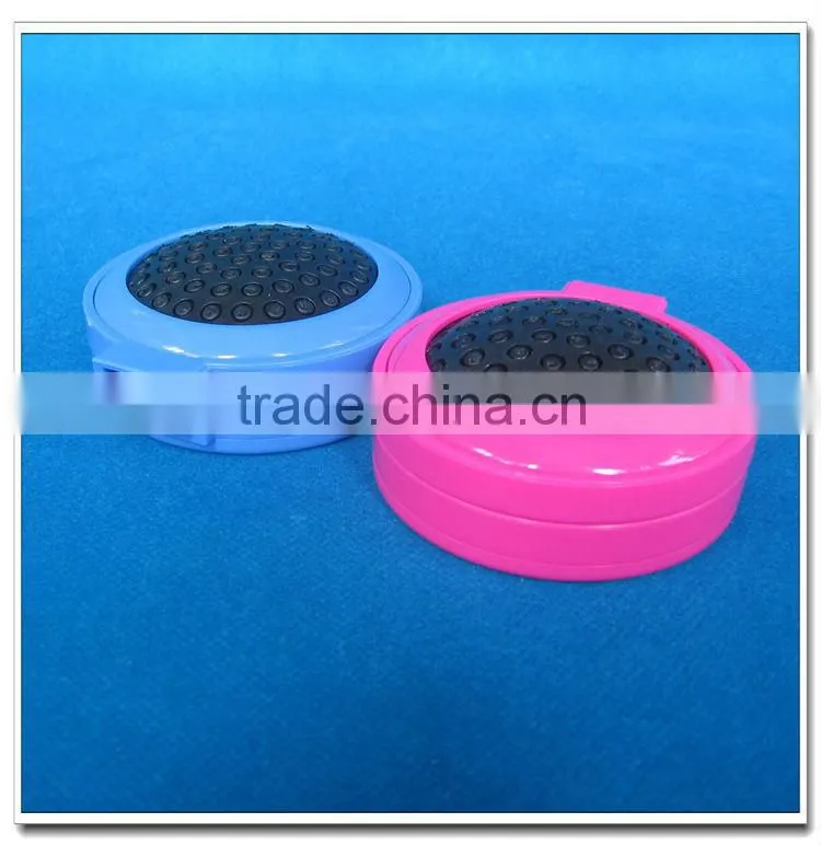 Plastic hair brush with sewing kits and mirror