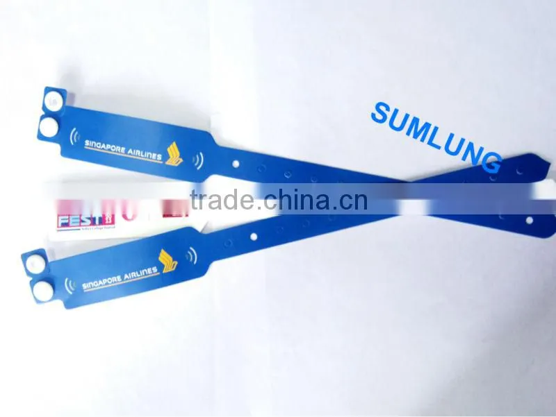 Colorful waterproof 125KHz EM Proximity RFID Wristband 9 colors for your choices