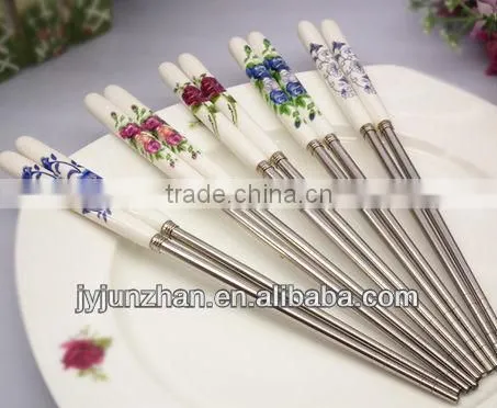 Ceramic chopsticks stainless / High quality Korea Stainless chopstick/ OEM chopsticks
