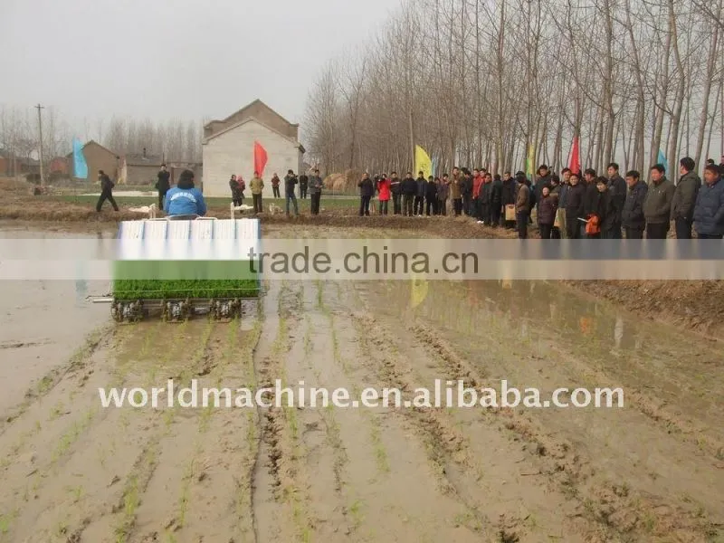 Rice planting machine/ paddy transplanter machine with 175A Diesel engine