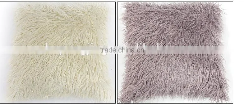 selling 100% Genuine tibet lamb fur cushion cover in high quality