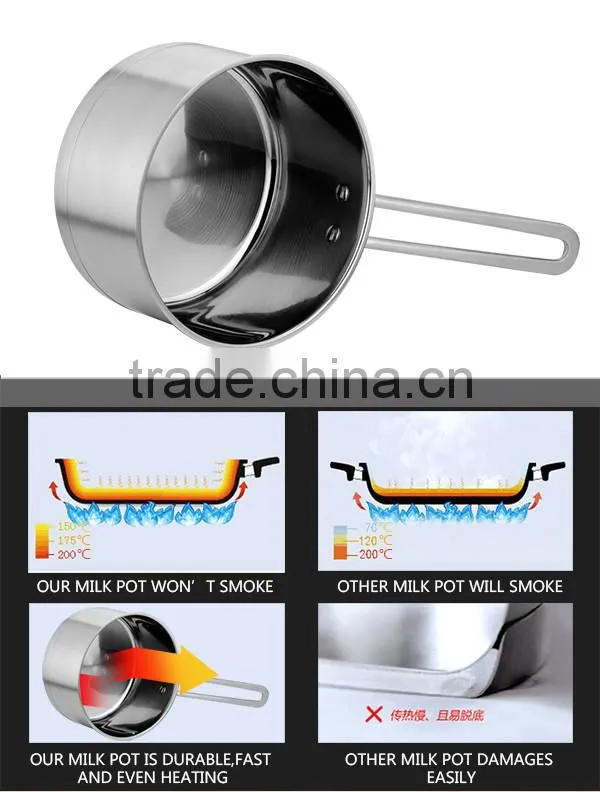 Stainless Steel Induction Pans Milk Saucepan