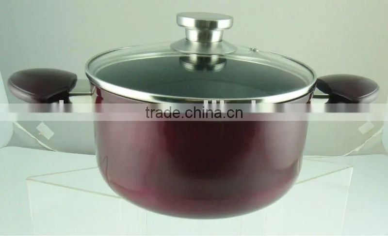 2016 ChuangSheng New Die-cast Aluminum induction cookware cooker&Charms colorful aluminum cooking pot
