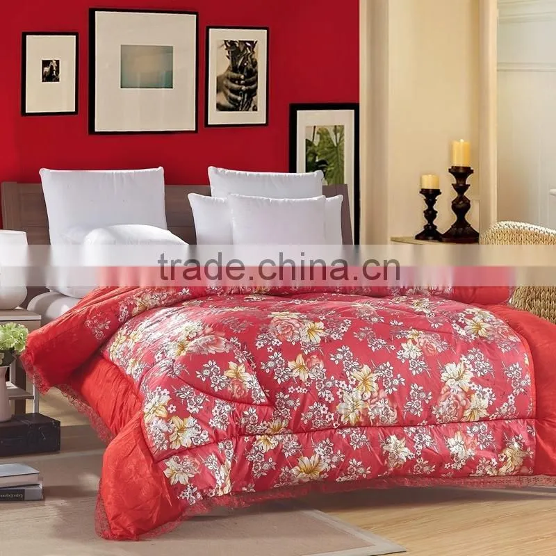 Reactive printed 3d bedding set king size 100% cotton modern bed sheet sets cheap luxury wedding bedroom set
