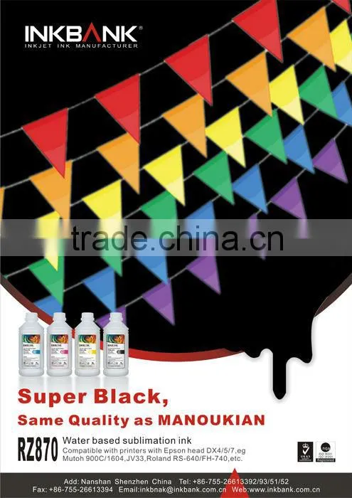Sublimation ink for Epson inkjet Printer