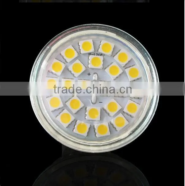 led spot bulb GU10 SMD 5050 led lamps with glass shape