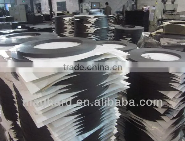 isotropic flexible extruded magnetic rubber foil /strips
