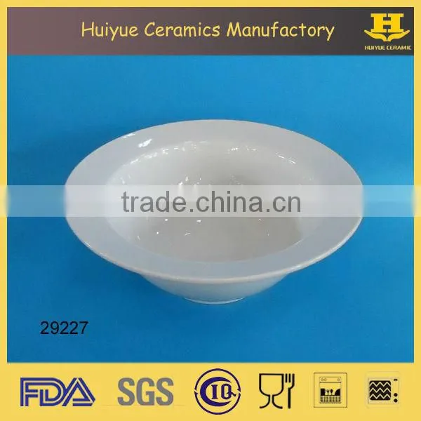Porcelain mixing bowl, white round mixing bowl for salad