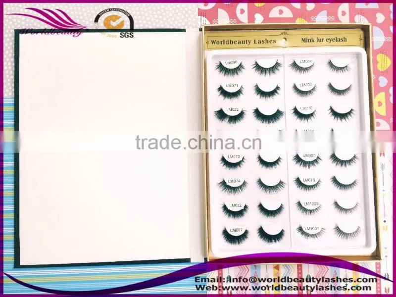 Eyelash display book
