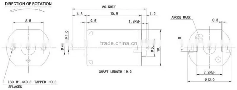 micro high quality high speed small electric dc motor