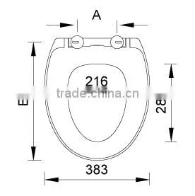 Oceanwell Quick release and soft closing WC toilet seats cover for bathroom