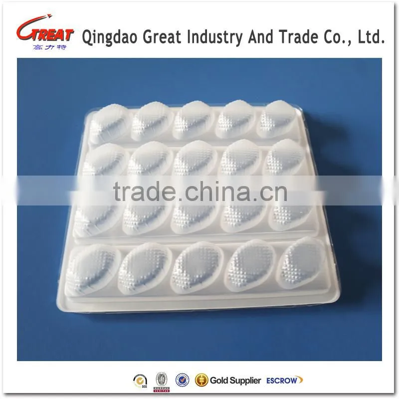 Plastic Food Dumpling Tray with Lid