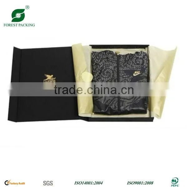 Luxury Black Garment Packaging Box