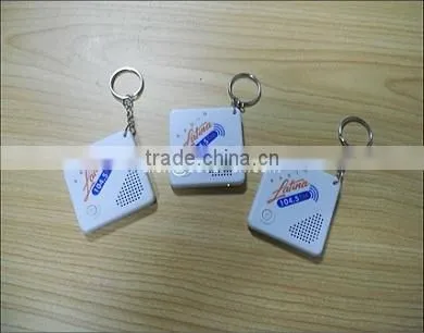Customer kindly flashing sound key chain/customized design gift/radio sound key chain