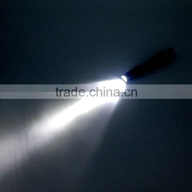 3w led pen flashlight powered by 2AA batteries