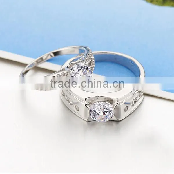 Good Quality Best Price 925 Silver Wedding Ring Set for Women