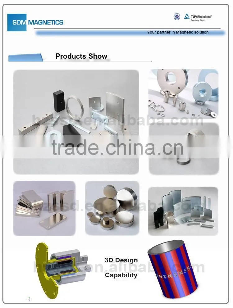 china manufacturer strong permanent rare earth magnet
