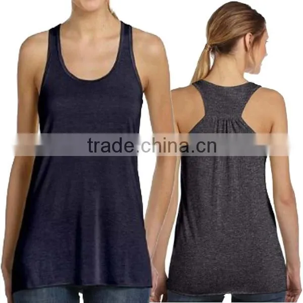 Wholesale Hot Ladies Flowy Racerback Tank Tops(YCT-C0299)
