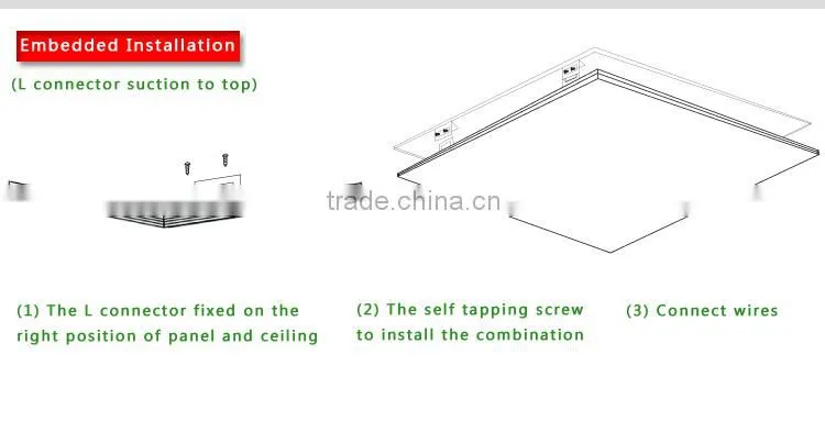 2015 rectangle the shape LED surface panel light