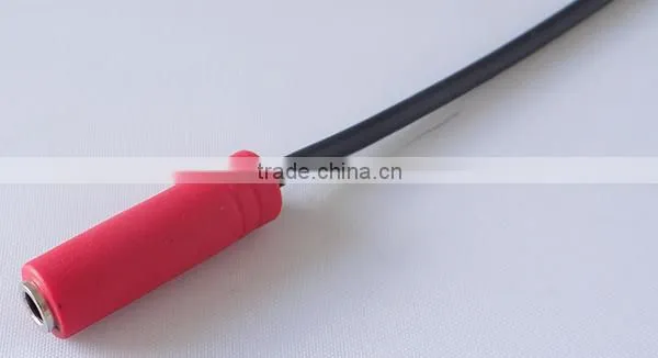RJ9 Adaptor cables Double 3.5mm jacks to RJ9 connector for PC ,telephone headset